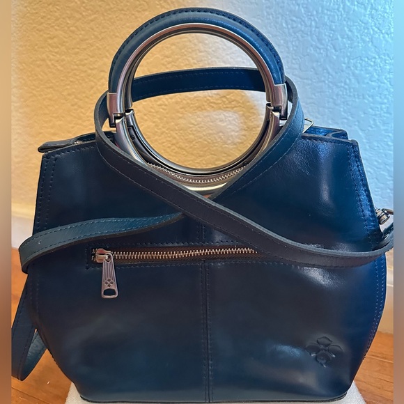 Patricia Nash Aria Vintage Satchel Bag With Handles - Picture 3 of 5